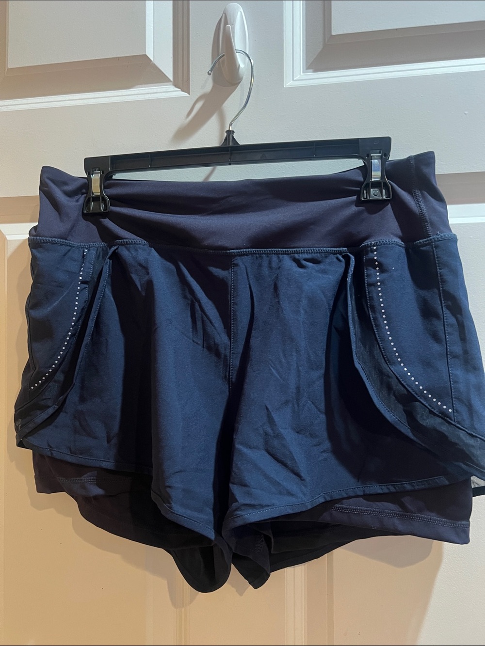 Women's Navy Athletic Skort Shorts - Performance Running Skort